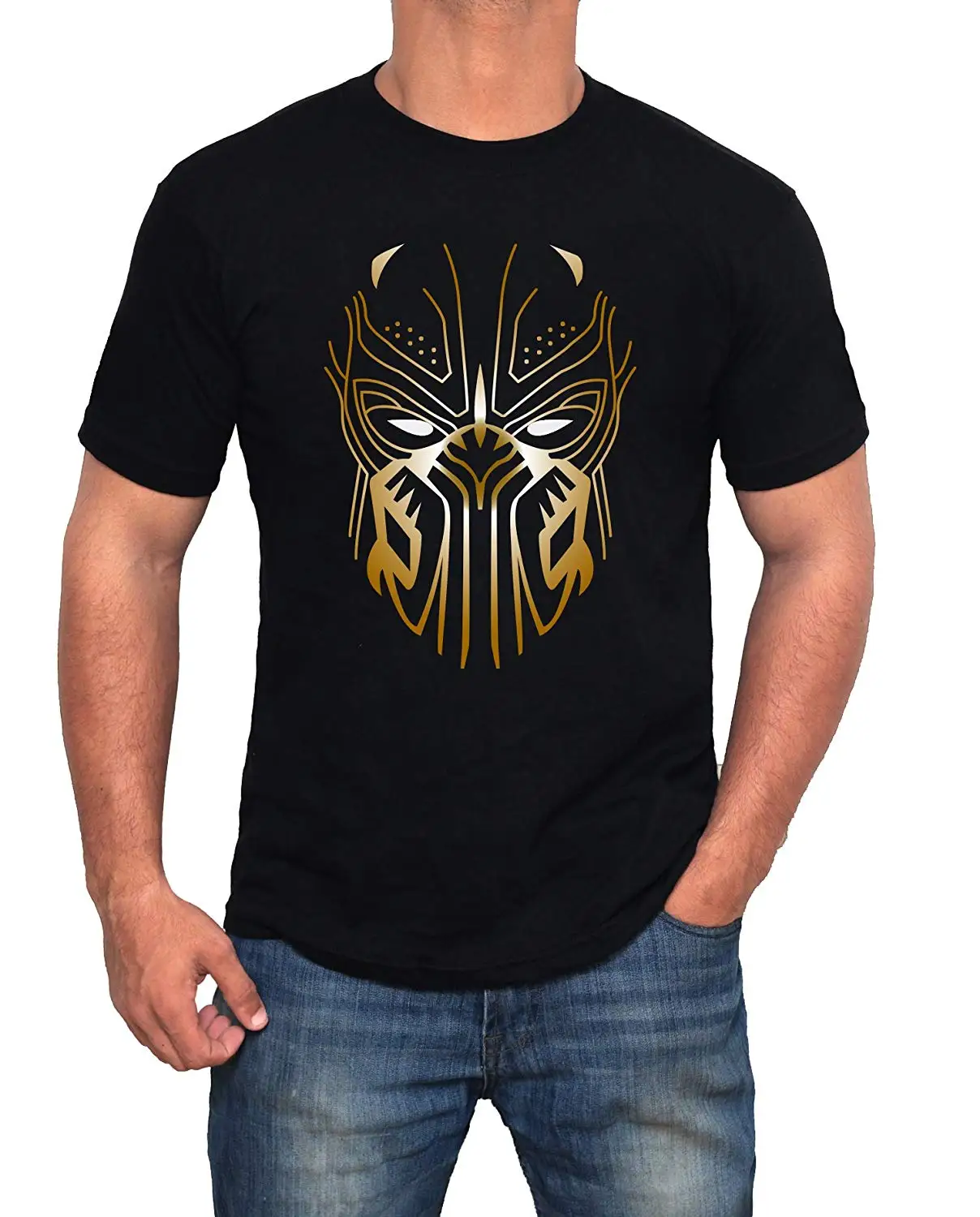 Чудо (Tm) Черная Пантера 2018 T-Shirt Мужская Взрослых Логотип Рубашки | одежда