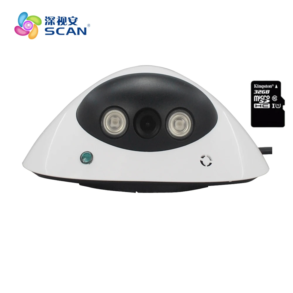 

1080p Dome Ip Camera Audio Wifi Motion Detection Card Mini White Cctv Surveillance Security Built-in Mic Webcam Freeshipping