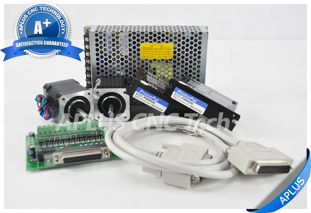 

2-Axis NEMA 17 Stepper Motor 73.5oz-in 1.7A & Driver PSR4020 & 24V Power Supply Kit