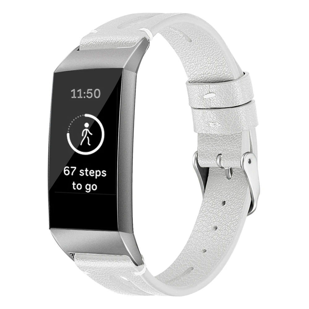 Новый модный кожаный ремешок LXsmart для Fitbit Charge 4/3 спортивных смарт часов сменный