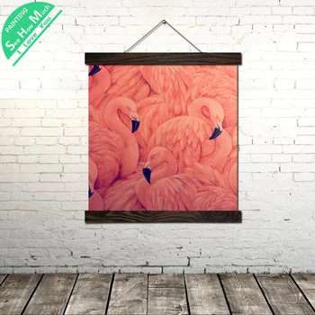 

Flamingo Interior Modern Canvas Art Prints Poster Wall Painting Scroll Painting Wall Art Pictures Home Decor For Living Room