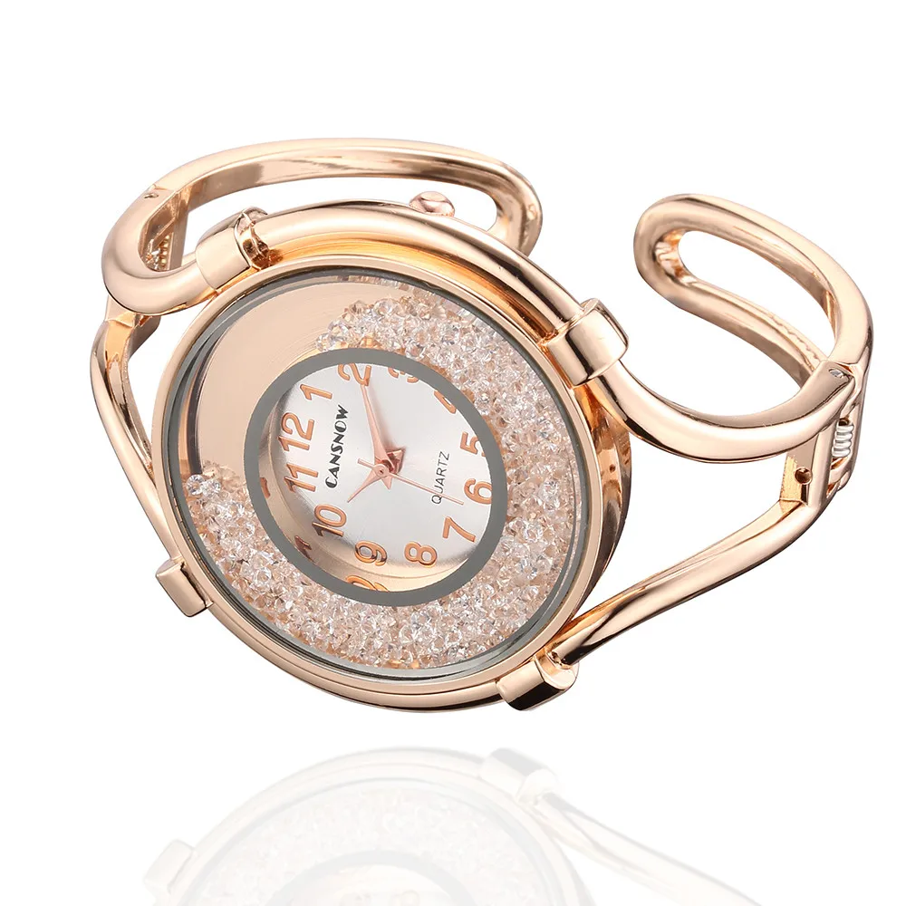 Женские часы-браслет, новинка, стильные женские часы из розового золота, наручные часы со стальным ремешком, кварцевые часы, reloj mujer