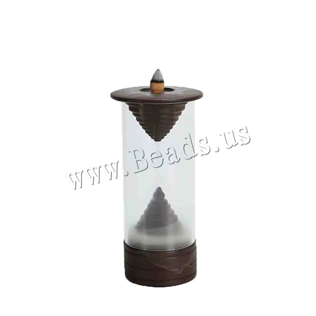 Creative Hourglass Shape Backflow Incense Burner Smoke Waterfall Censer Aromatherapy Furnace Holder Use In Home Office Teahouse
