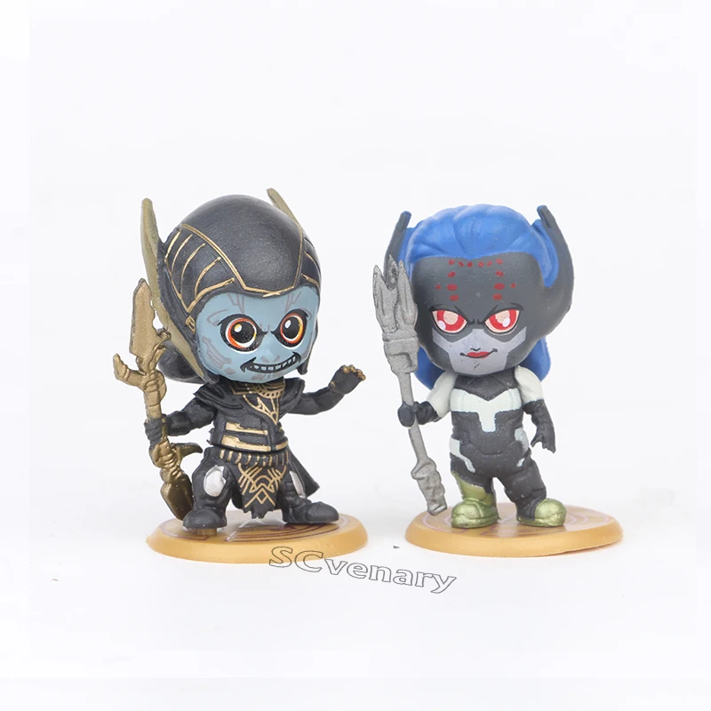 Corvus Glaive & Marvel Thanos Proxima Midnight Ebony Maw супергигантский черный карлик милый ПВХ фигурка