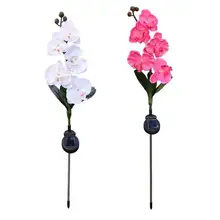 5 головы Солнечный светодиодный Орхидея имитатор бабочки свет пейзаж лампа для сада Газон Путь декоративная лампа