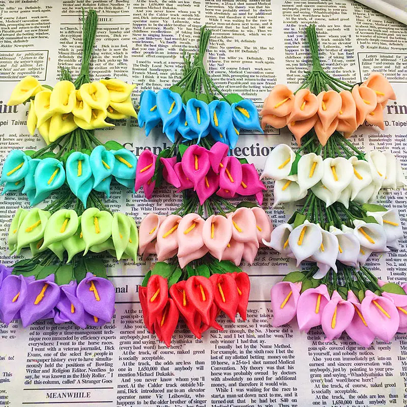 144 шт. (2 5 см/a) искусственные из ПЭ пены calla цветы лилии/Свадебное Украшение коробки