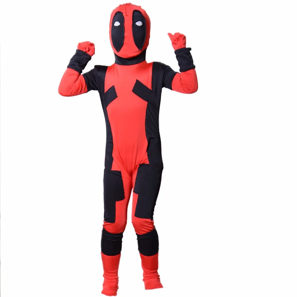 男の子デッドプール衣装子供デッドプールジップ子全身タイツスーツライクラスパンデックスボディースーツ女の子 Deadpool Costume Kids Deadpool Costumelycra Spandex Bodysuit Aliexpress
