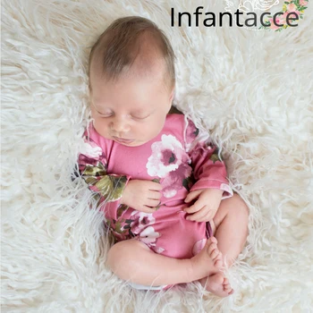 

newborn ruffled romper baby clothes photo prop outfit newborn photography props accessories infant rompers