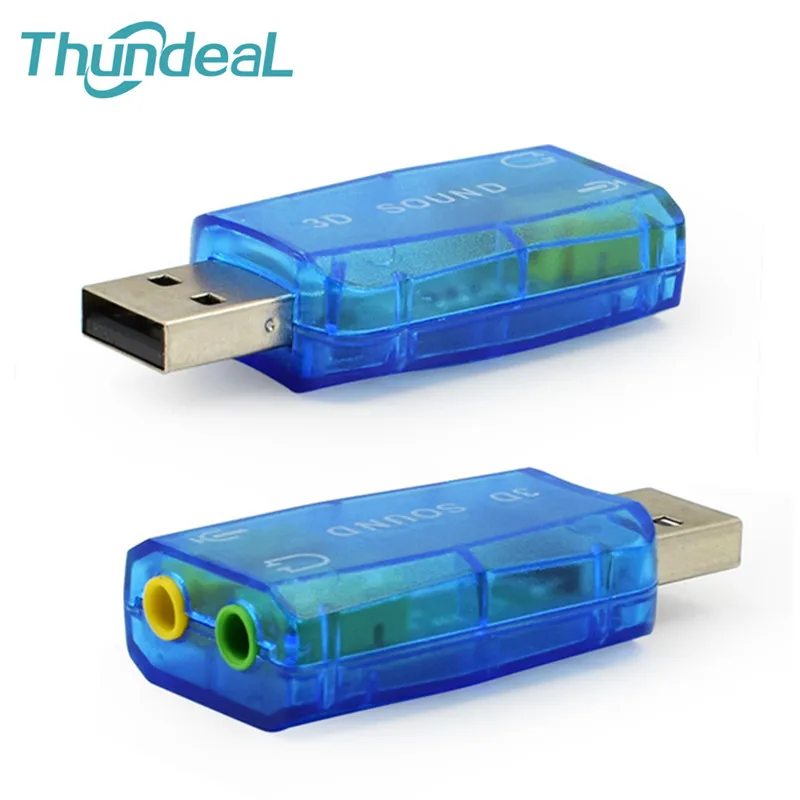 Для ПК ноутбука компьютера виртуальная звуковая карта 5 1 3D развлечения USB аудио