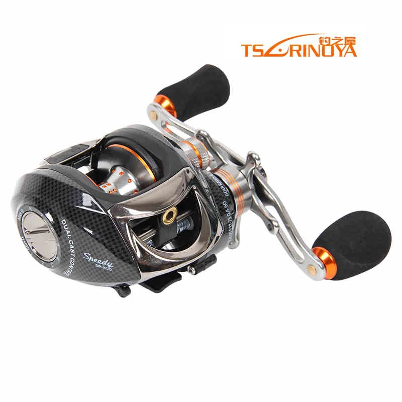 

TRULINOYA Fishing Reel 13+1 Bearings 2 Control Systems Left Right Hand Bait Casting Reel Centrifugal & Magnetic Fresh Water