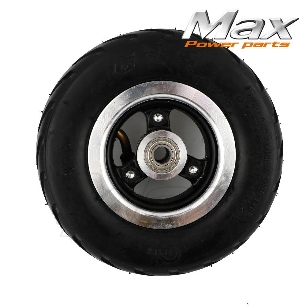 

6X2 Inflation Tire Wheel Use 6" Tire Alloy Hub 160mm Pneumatic Tyre Electric Scooter F0 Pneumatic Wheel Trolley Cart Air Wheel