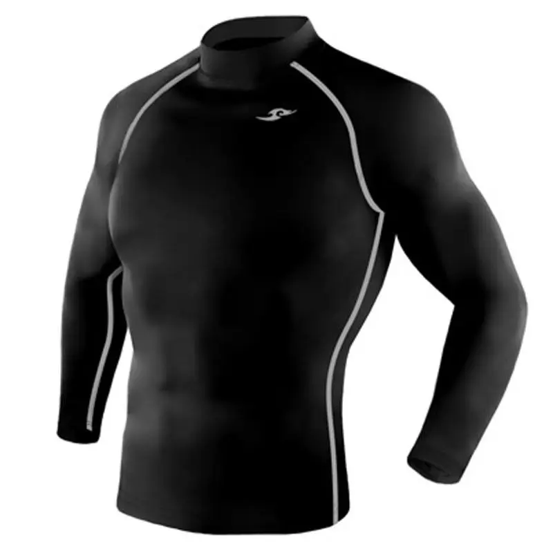 Новейшая версия TakeFive мужские облегающие компрессионные базовые слои Всего длинные футболки для бега