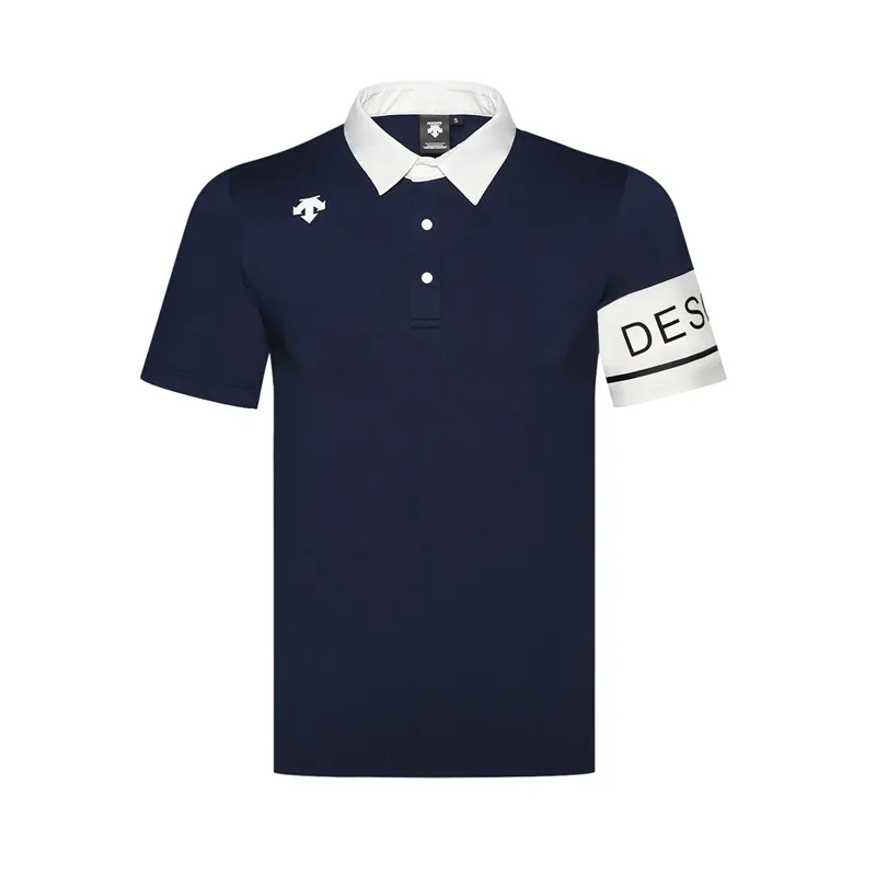 الرجال قصيرة الأكمام DESCENTE الغولف تي شيرت 3 ألوان جولف الملابس S-XXL في اختيار الترفيه قميص جولف شحن مجاني