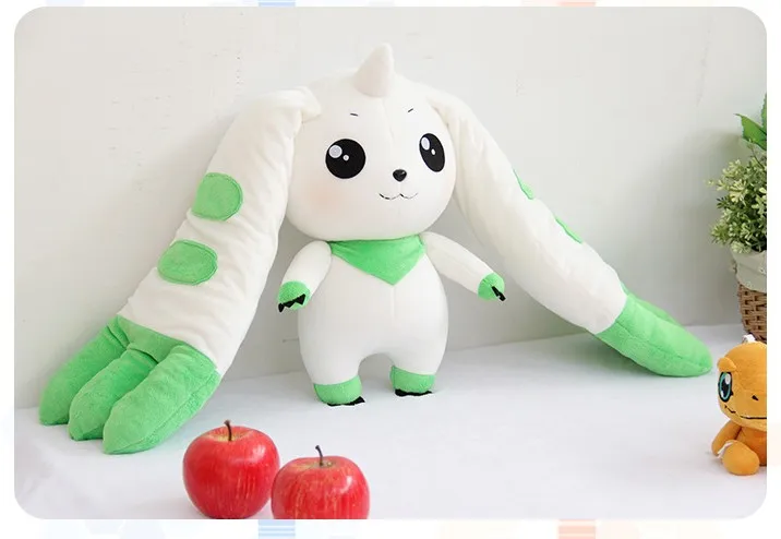

Japan Anime Digimon Adventure Terriermon Long Ears Plush Doll Toy gift
