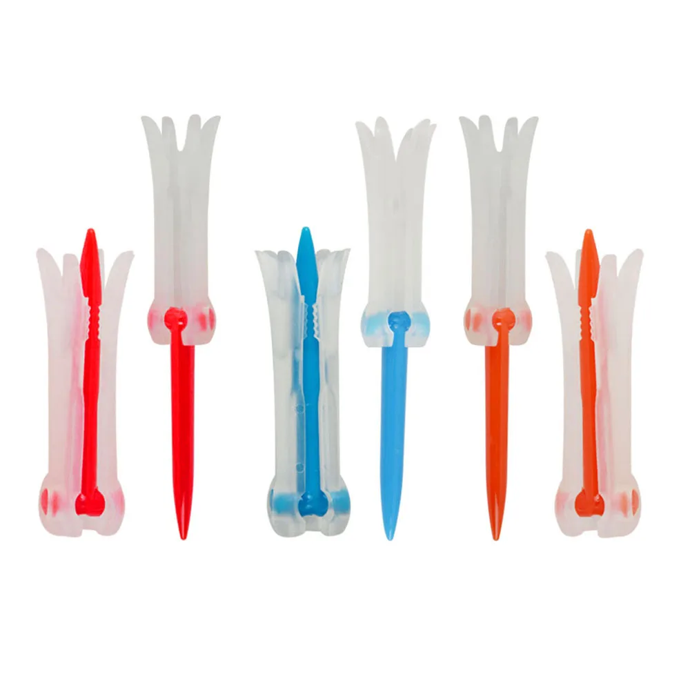 

3PCS Professional Golf Tee 1.8-3.3inch Foldable Evolution Tees Step up Rubber Horn Outdoor Golf Sports Training Equipment Aid