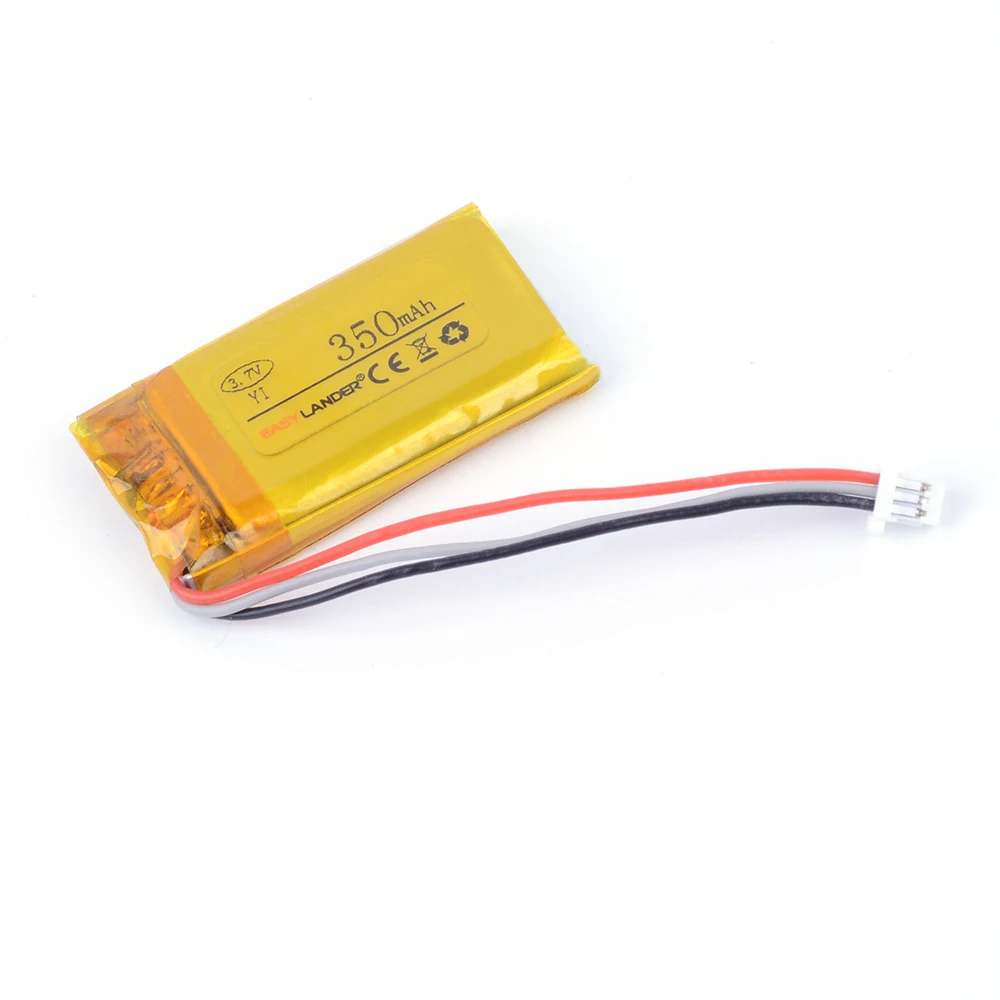 

3.7V 350mAh Rechargeable li-Polymer battery For Xiaomi YI Smart Car DVR battery Driving recorder DVR GPS MP3 MP4 toys CP5/21/36