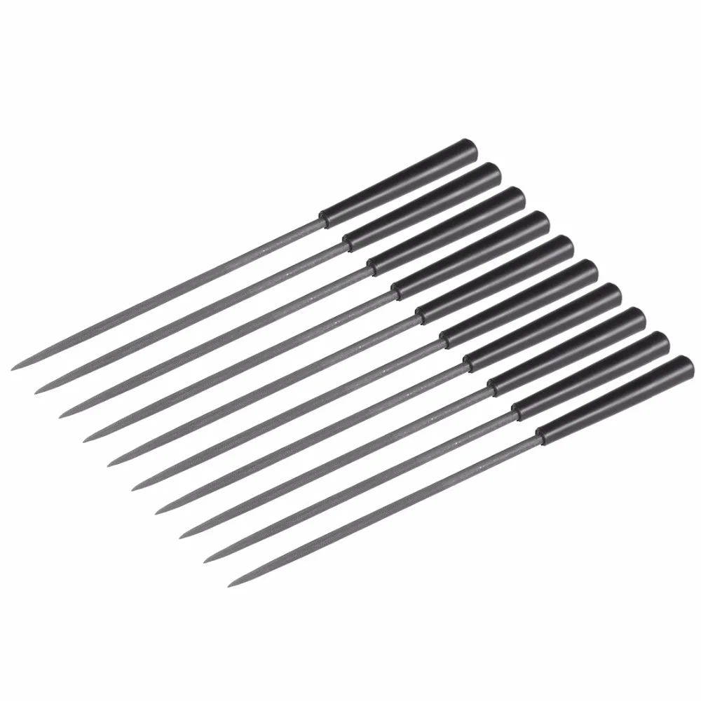 Mingkeerda 3PC Flat Triangle Round File Needle File Set For Jewelry Metal Wood Ceramic Glass Stone Craft Sharping Working Hand Carving Tool