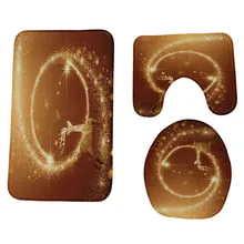 3 шт./компл. креативные рождественские нескользящие для ванной комнаты подстилка, напольный коврик Впитывающий Коврик стойка для тряпок крышка унитаза коврик для ванной Декор 311 Вт