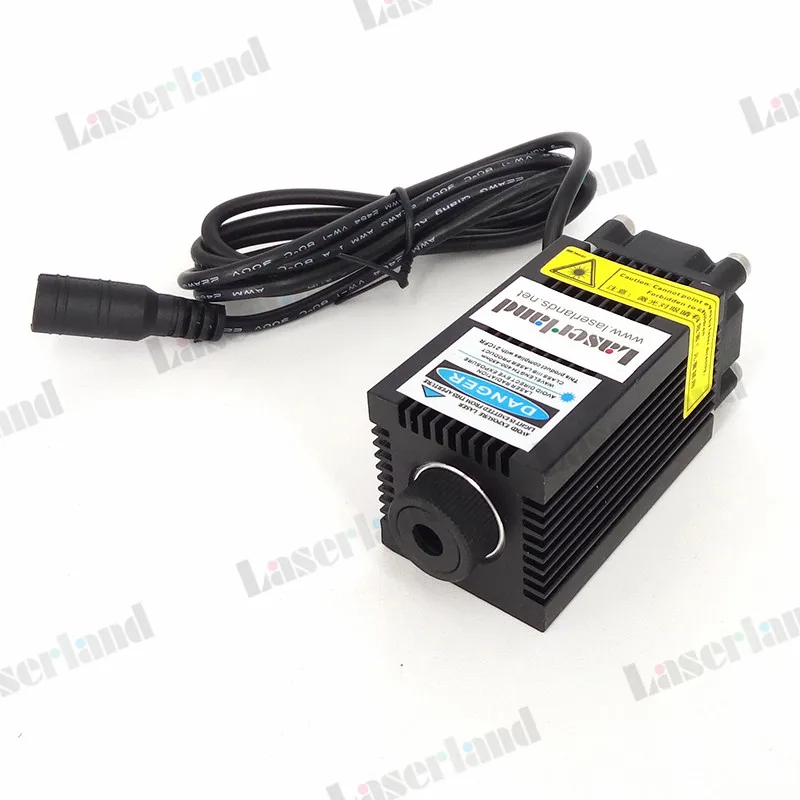 

12VDC Focusable 500mW 405nm Violet Blue Laser Diode Module Fan Adapter Engraving Marking