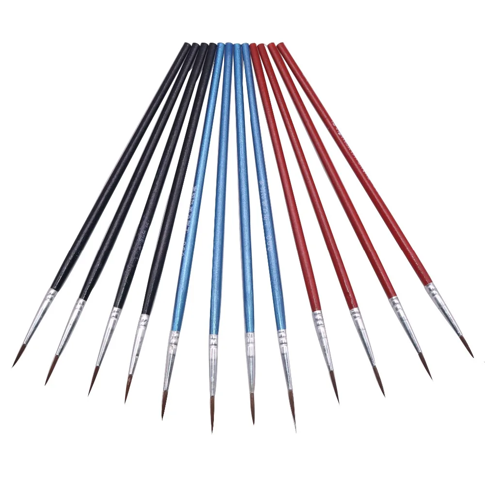 

100 pcs Large Hook Line Nail Pen Hand Painted Art Supplies Watercolor Painting Brush Nylon Brush Student Office Stationery