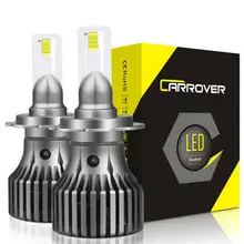 Carro rover carro farol h7 led h4 h1 h11 h3 h13 9005 9006 60w 12000lm 6000k 12v 24v auto farol csp luz de nevoeiro lâmpada