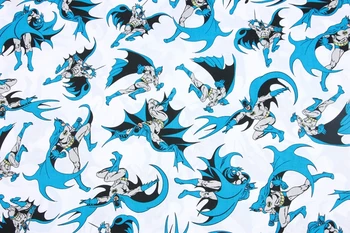 

Avengers Marvel Batman cotton Sewing Fabric DIY Handmade Material Hometextile Patchwork For baby Bag Kids Bedding 140*50cm