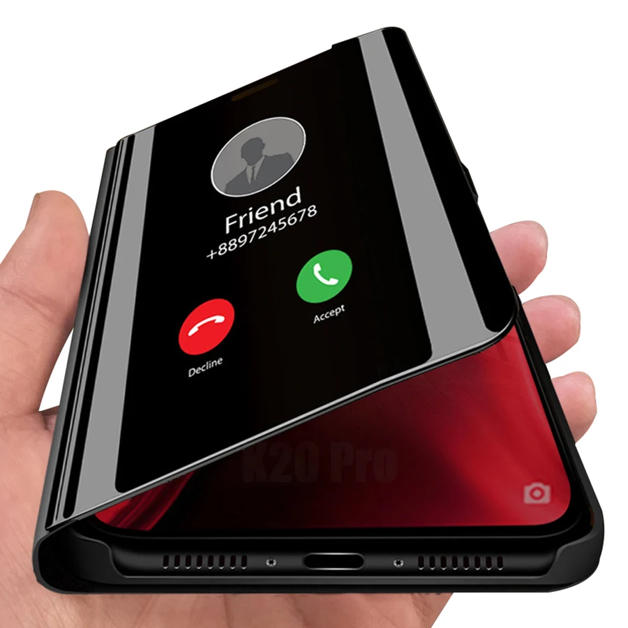 

Smart Mirror Flip Case For Xiaomi Redmi Note 8 Pro 8 7A Go Note 7 Case Cover on For Xiaomi Mi 9T 9 8 Lite Play Phone Cover Xiomi
