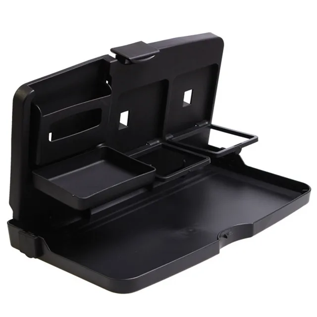 Universal Black Car Food Tray Folding Dining Table Drink Holder Universal Black Car Food Tray Folding Dining Table Drink Holder Pallet Back Seat Water Cup Abs