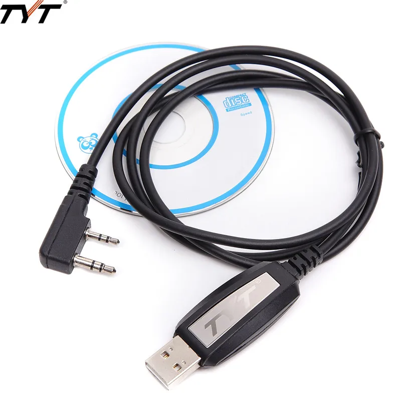 TYT MD 380 USB Кабель для программирования CD DMR Radio 390 радиочастотная GD 77 цифровая