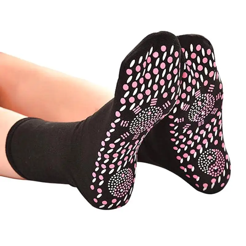 Men Women Tourmaline Self Heating Socks Help Warm Cold Feet Comfort Self-Heating Health Care Socks Magnetic Therapy Comfortable