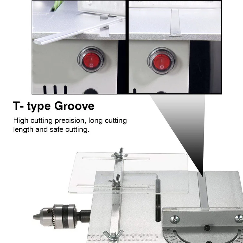 Mini Table Saw Handmade Woodworking Bench Electric Chain Saw DIY Angle Grinder Circular  Muti-Functional Cutter Slicing Machine (7)