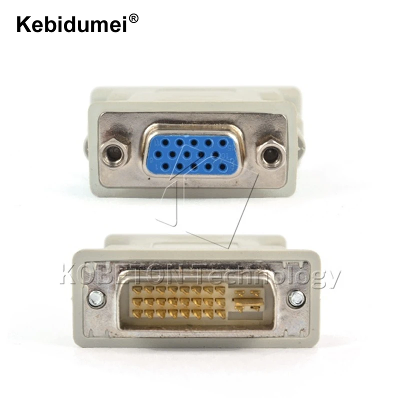 Kebidumei Горячие DVI 24+ 5 мужчин вставной конвертер для VGA для переходника DVI VGA адаптер конвертер
