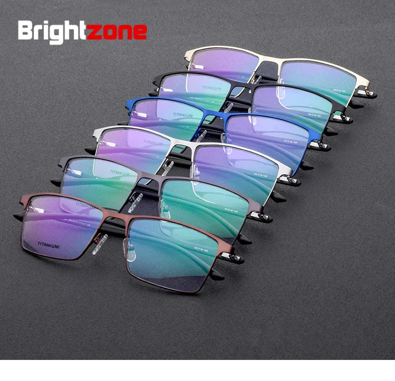 Brightzone шаблон Бизнес дел TR90 очки рамки квадратный ободковая оправа мужские классические очки с оправой матч миопическая линза