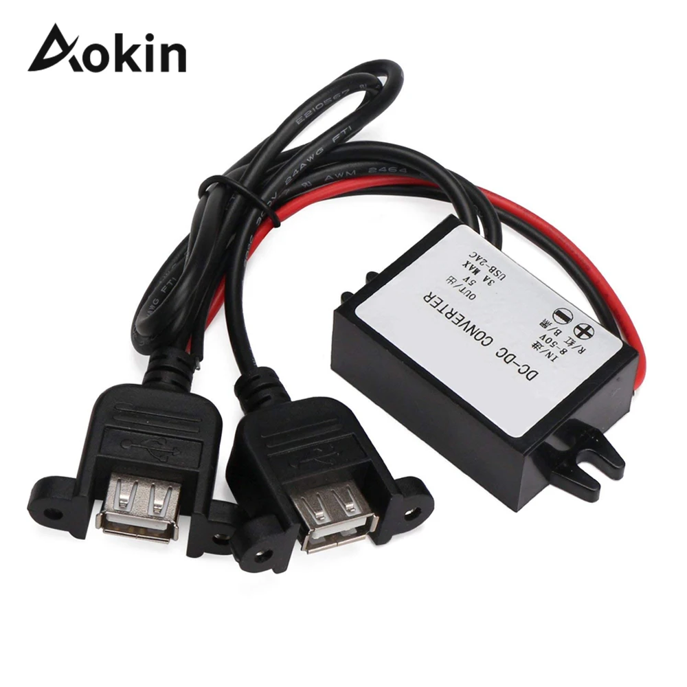DC//DC Converter Step Down Module 12V to 5V USB Output Power Adapter 38