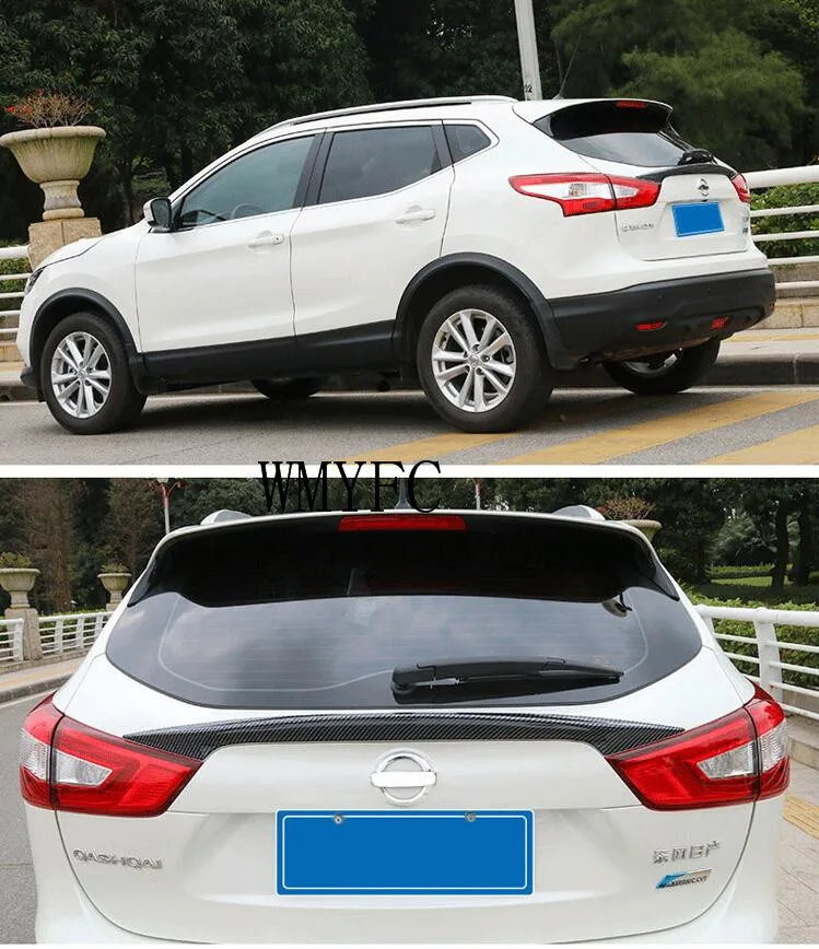 Подходит для Nissan Qashqai полоска двери багажного отделения Abs хромированная отделка хвоста углерода Отделка хвоста автомобиля аксессуары для укладки