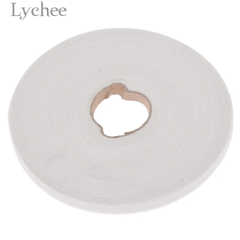 Lychee Life 100 м ширина 1 см клейкие подкладки черно белая ткань односторонний материал