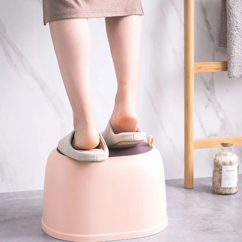 

Plastic Portable Small Step Stool Children's Stool Anti-Slip Foot Perfect For Bathroom Toddler Toilet Training