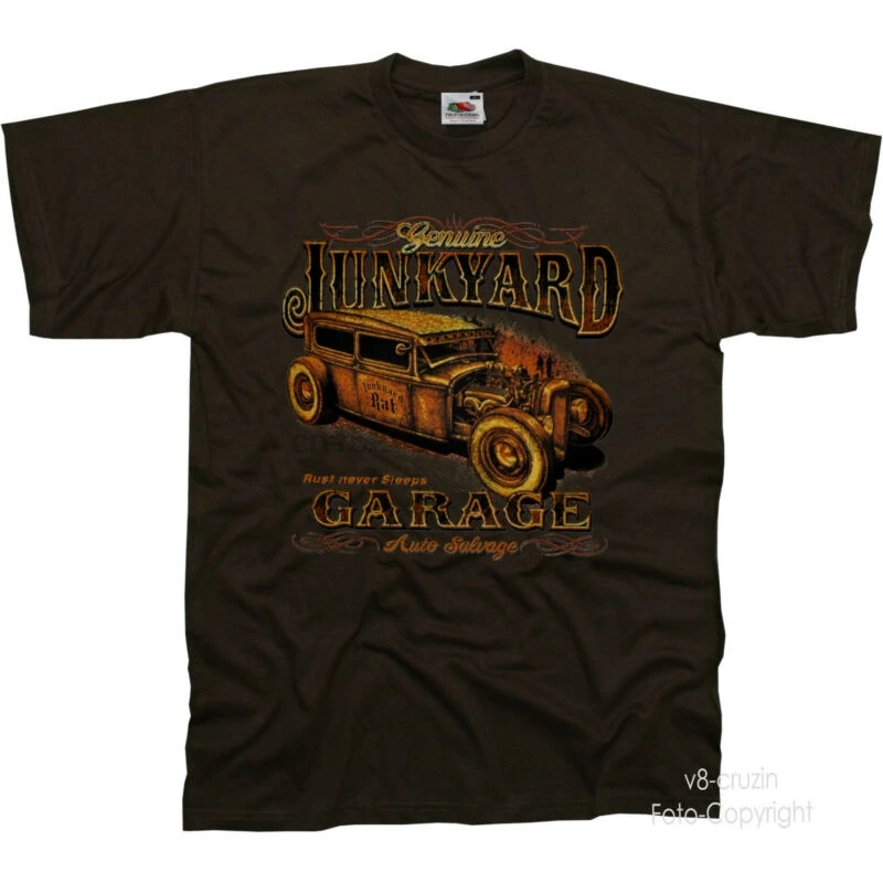 Футболка Oldimer Hot Rod Garage Werkstatt Automotiv Oldschool speed Shop 1275 | Женская одежда