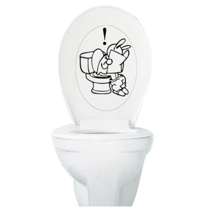Toilet Seat Wall Sticker Vinyl Art Bathroom Decal Home Decals Decor