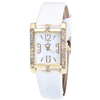 

2018 Women Watches Quartz Rhinestone Crystal Roman Lady Retro Candy Colors Design Leather Band Analog Alloy Wrist Watch11.07