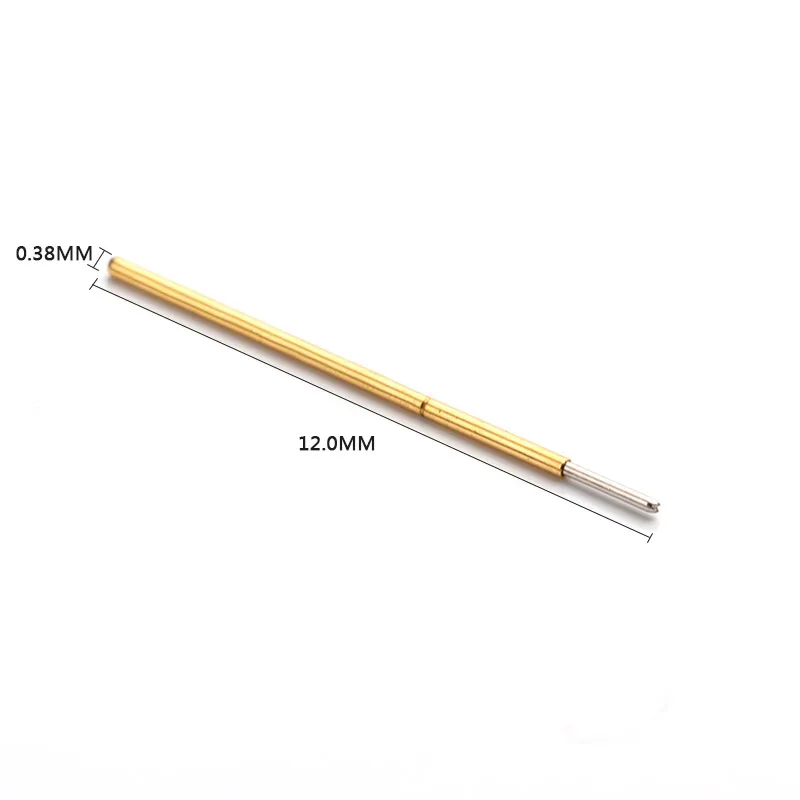 P038-F For Testing Circuit Board Instrument Voltage Test Probe Spring Phosphor Copper Tube Gold Plated Electronic Instrument