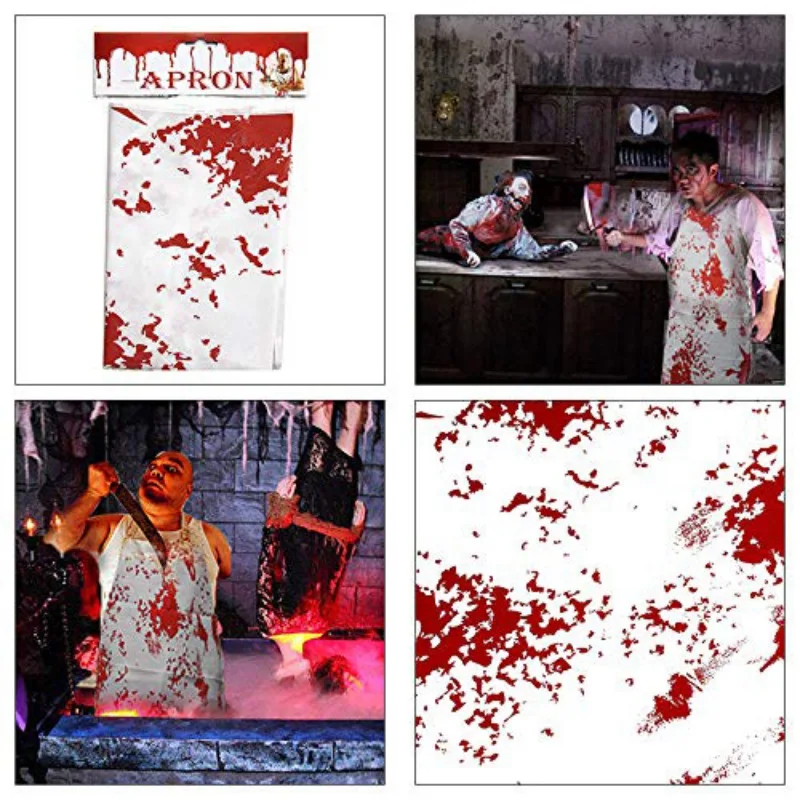 Halloween Decorations Bloody Printed Aprons Butcher's Apron Murder Halloween Cooking Apron Terrify Decorative Props Halloween Decorations Bloody Printed Aprons Butcher's Apron Murder Halloween Cooking Apron Terrify Decorative Props