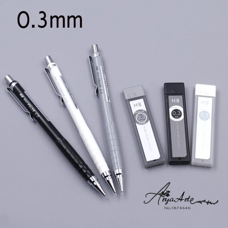 3ピース ロット0 3ミリメートルシャープペンシルシンプルな新鮮な自動鉛筆スクール用品韓国かわいい文房具 Mechanical Pencils Aliexpress