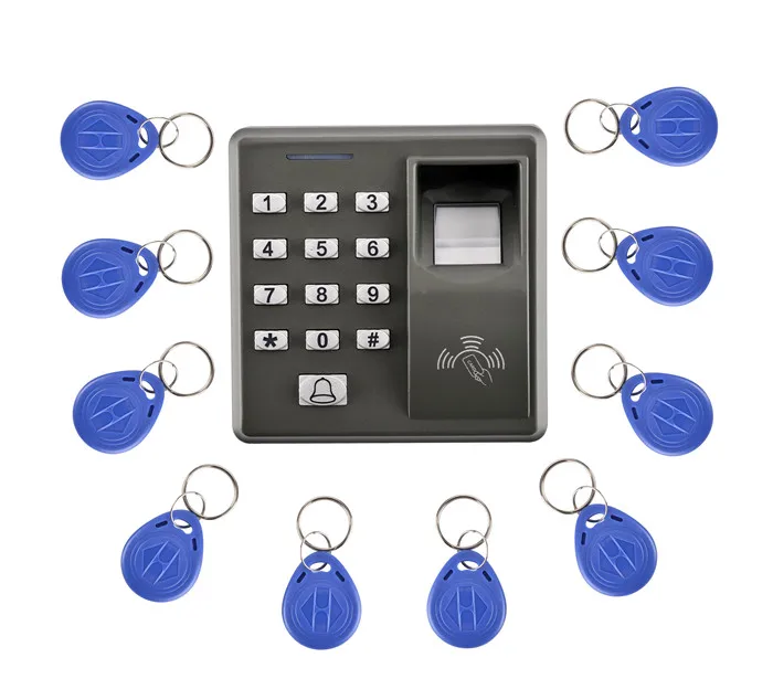 

M10 Fingerprint 10 Pcs KeyCard+500 Users Fingerprint Access Control Standalone Single Door Controller Cheapest Standalone Keypad