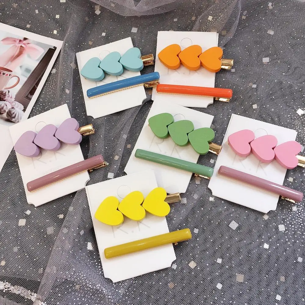 

1Pcs Fashion Women Girl Korean Fashion Heart-shaped Barrette Hairpins Clips Butterfly Headwear Hair Band Hair Accessories