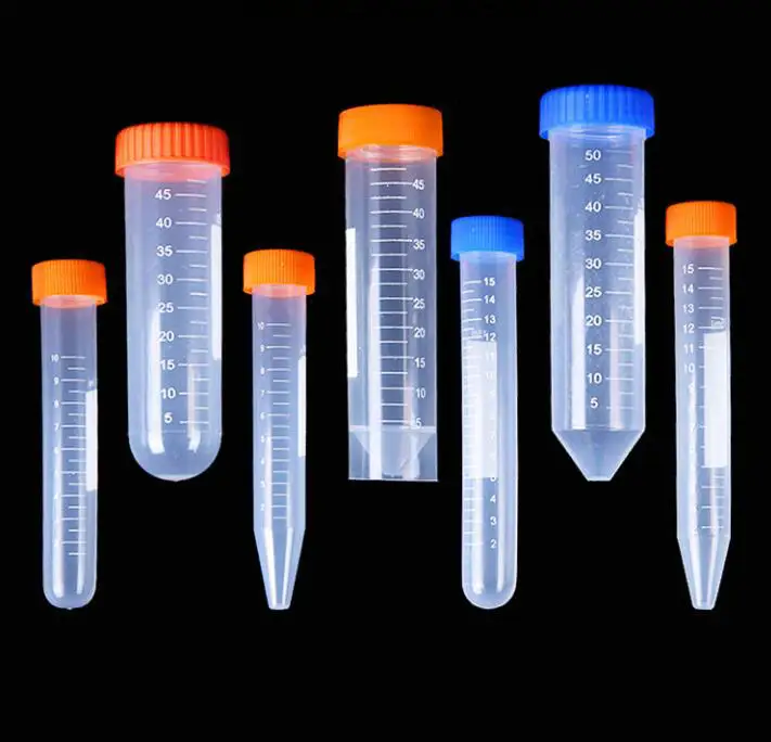 10/15/50ml Round/Cone/Flat bottom Plastic Centrifuge Tube with Screw
