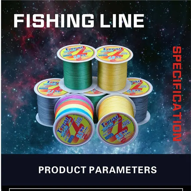 Fishing Line Multifilament 0.1-0.5mm Braid Line Cord Fishing PE Fishing  Line Braided 4 Strands Wire 100m 300m Floating Lines