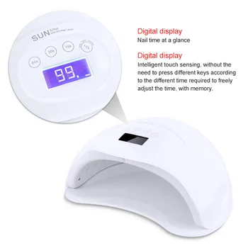 

lamp for gel nail 48 Dryer Lamp Manicure Lamps Double 36 LED Nail Light Motion Drier Nail Beauty Tool Quick Dry Gel Nail Lamp