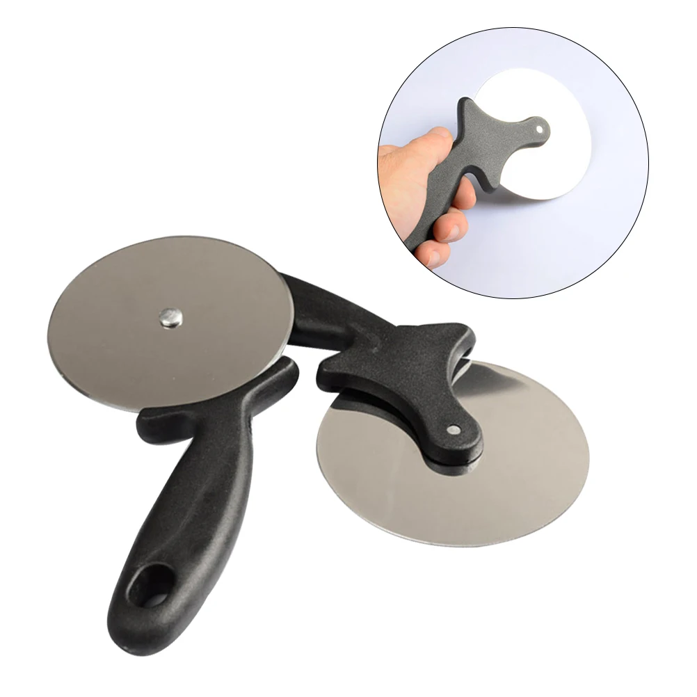 

Pizza Wheel Cutter With Plastic Handle Multi-Function Stainless Steel Cutter For Pizza Bread Home Kitchen Tools Accessories