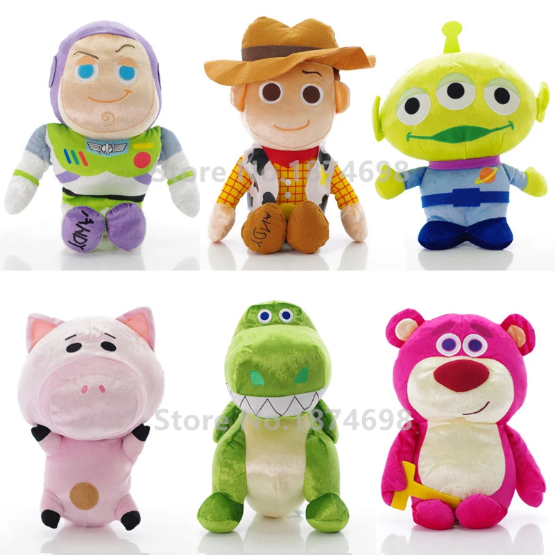 Woody Buzz Lightyear Hamm Alien Lots O медведь Lotso Rex плюшевый динозавр мягкие игрушки для детей, подарки 32-40 см